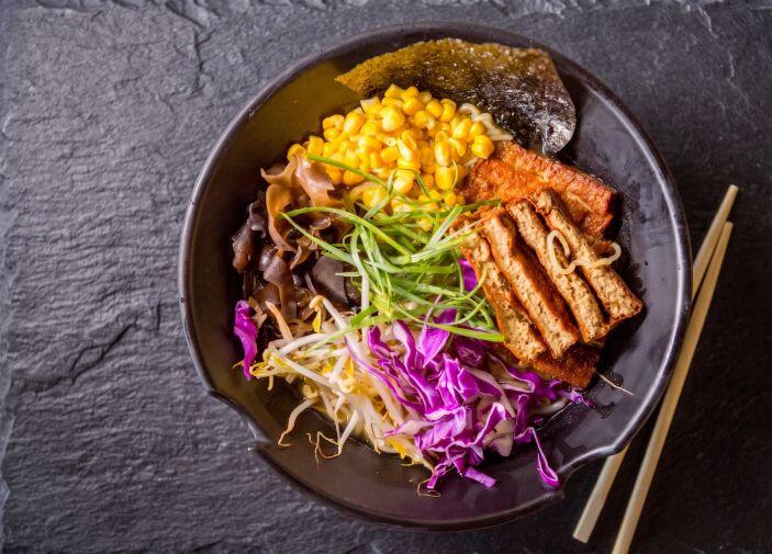 Vegetarian Ramen (Fried Tofu)